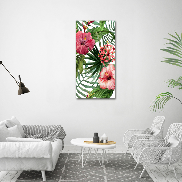 Quadro su tela canvas verticale Modello hawaiano