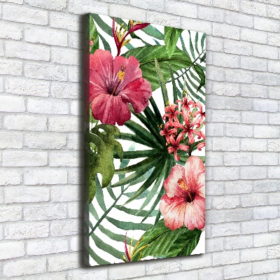 Quadro su tela canvas verticale Modello hawaiano