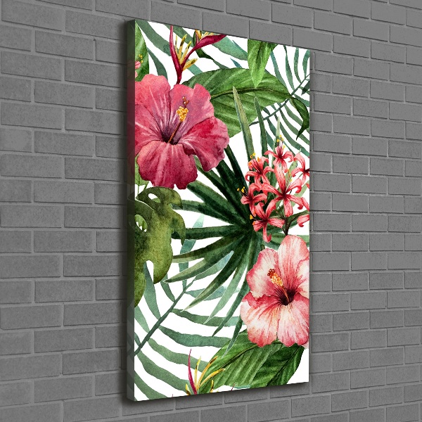 Quadro su tela canvas verticale Modello hawaiano