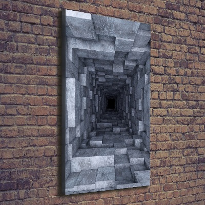 Stampa quadro su tela verticale Tunnel