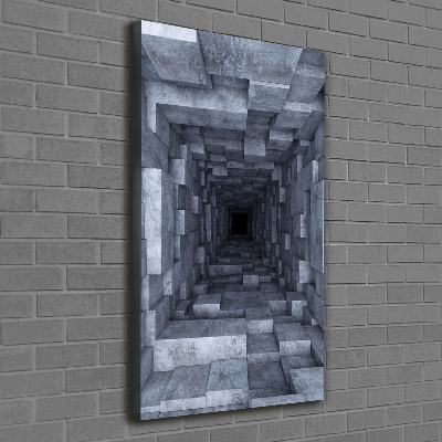 Stampa quadro su tela verticale Tunnel