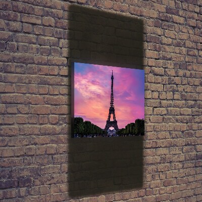 Quadro foto su tela verticale Torre Eiffel Parigi