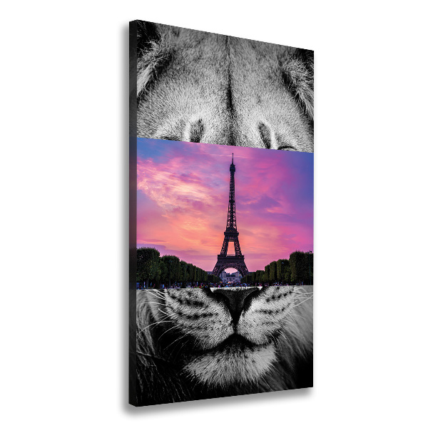 Quadro foto su tela verticale Torre Eiffel Parigi