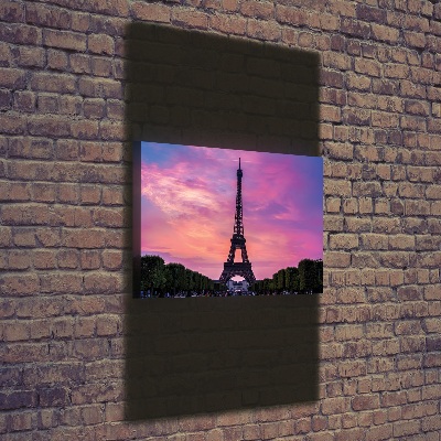 Quadro foto su tela verticale Torre Eiffel Parigi