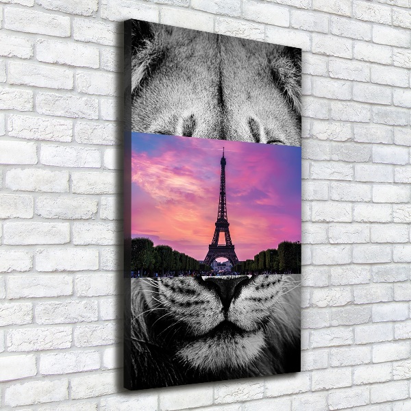 Quadro foto su tela verticale Torre Eiffel Parigi