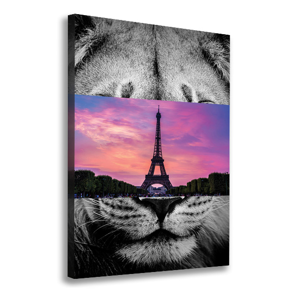 Quadro foto su tela verticale Torre Eiffel Parigi