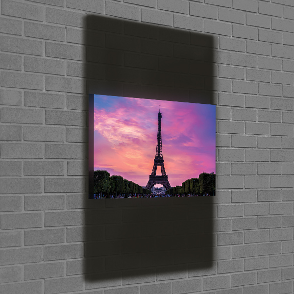 Quadro foto su tela verticale Torre Eiffel Parigi