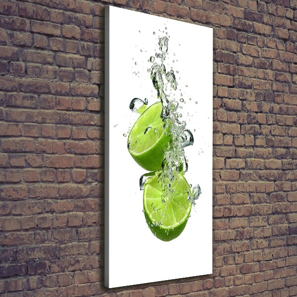 Quadro su tela canvas verticale Lime