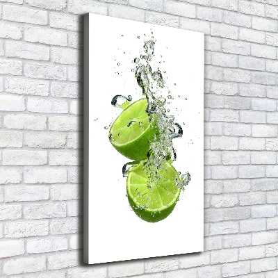 Quadro su tela canvas verticale Lime