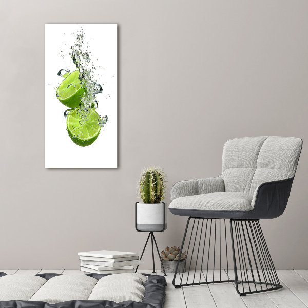 Quadro su tela canvas verticale Lime