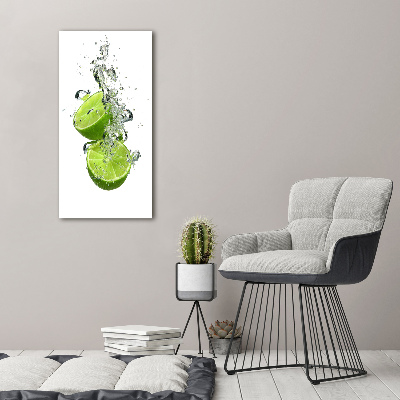 Quadro su tela canvas verticale Lime