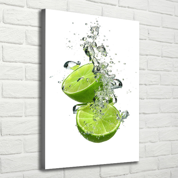 Quadro su tela canvas verticale Lime