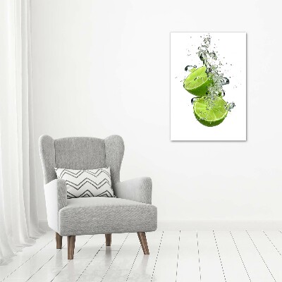 Quadro su tela canvas verticale Lime