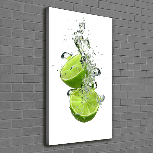 Quadro su tela canvas verticale Lime