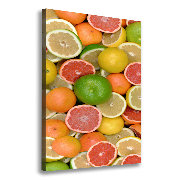 Stampa quadro su tela verticale Agrumi