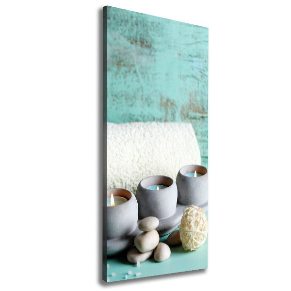 Quadro su tela canvas verticale Candele