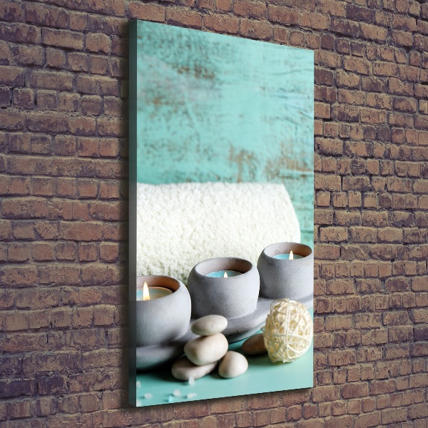 Quadro su tela canvas verticale Candele