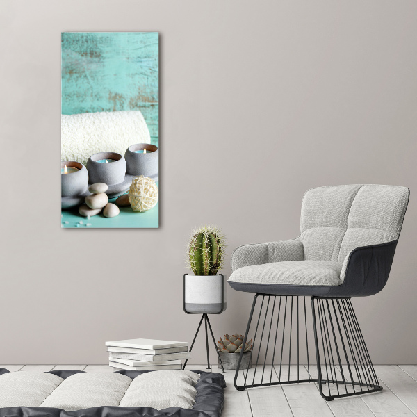 Quadro su tela canvas verticale Candele