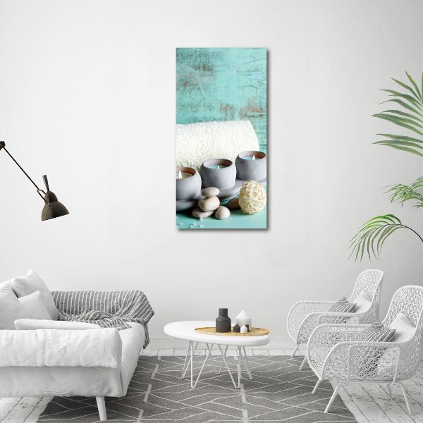 Quadro su tela canvas verticale Candele