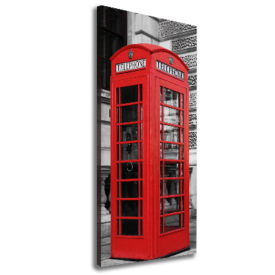 Stampa quadro su tela verticale Telefono pubblico