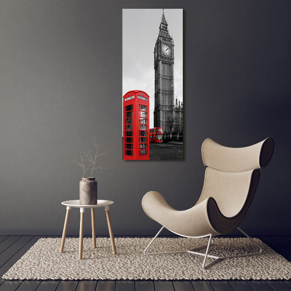 Quadro foto su tela verticale Big Ben di Londra