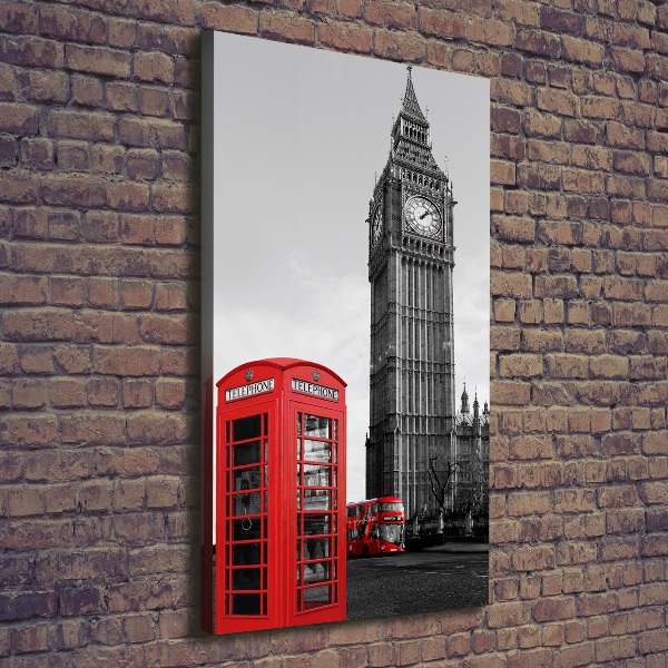 Quadro foto su tela verticale Big Ben di Londra