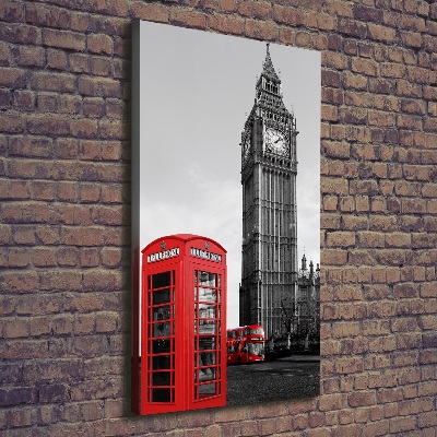 Quadro foto su tela verticale Big Ben di Londra