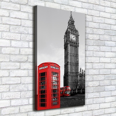 Quadro foto su tela verticale Big Ben di Londra