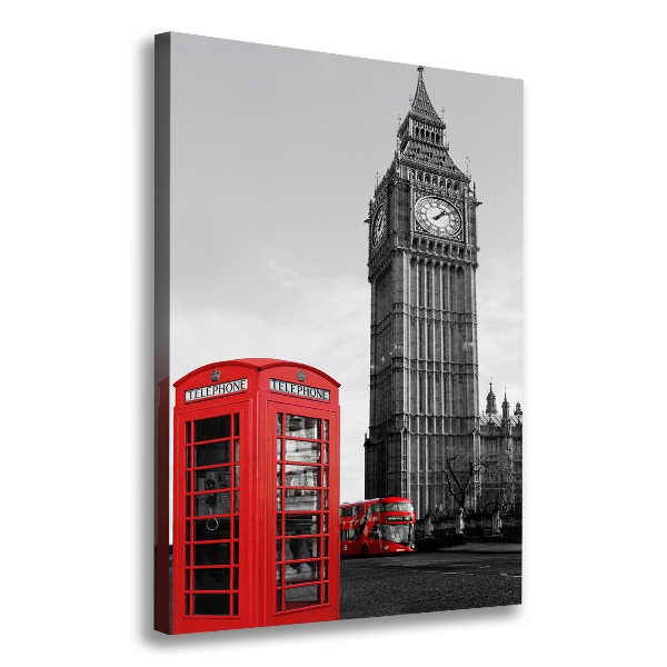Quadro foto su tela verticale Big Ben di Londra