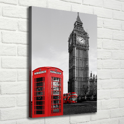 Quadro foto su tela verticale Big Ben di Londra