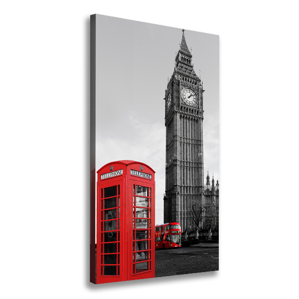 Quadro foto su tela verticale Big Ben di Londra