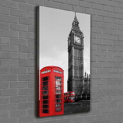 Quadro foto su tela verticale Big Ben di Londra