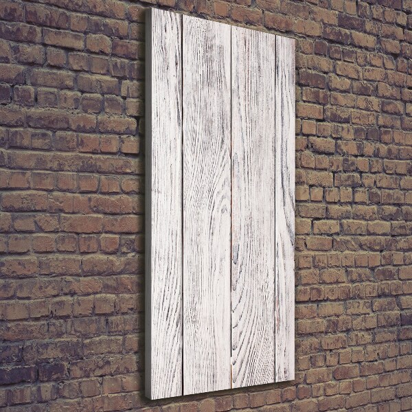 Quadro su tela canvas verticale Parete in legno