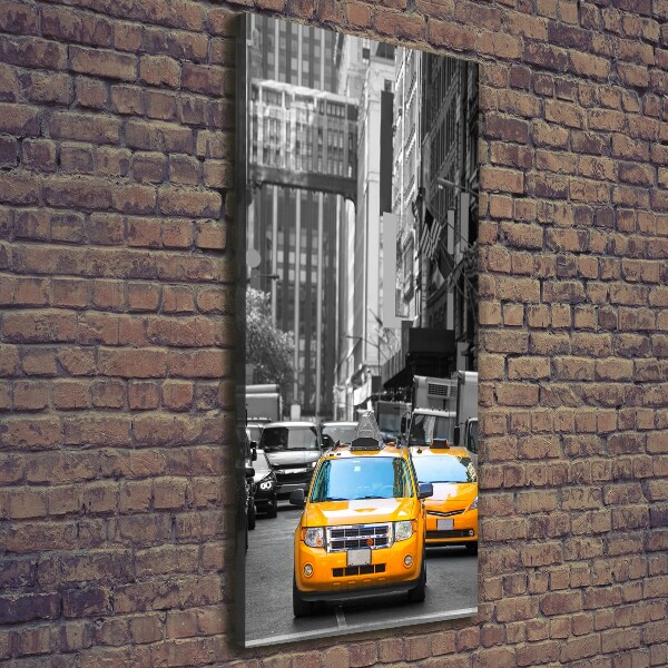 Stampa quadro su tela verticale Taxi di New York