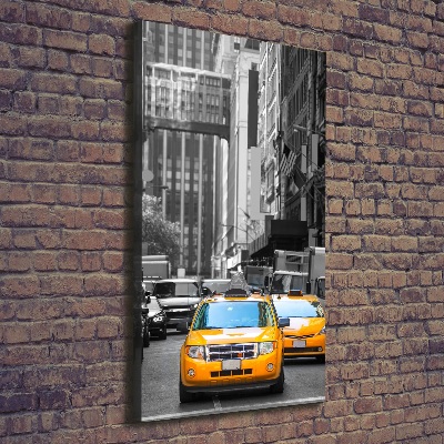 Stampa quadro su tela verticale Taxi di New York