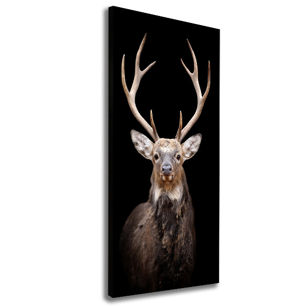 Quadro su tela canvas verticale Cervo
