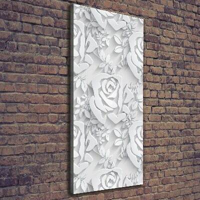 Quadro foto su tela verticale Rose