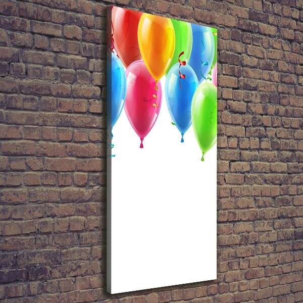 Quadro su tela canvas verticale Palloncini colorati