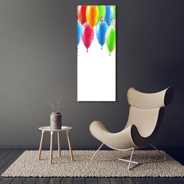 Quadro su tela canvas verticale Palloncini colorati