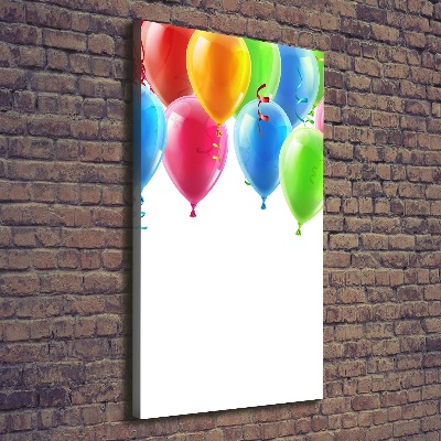 Quadro su tela canvas verticale Palloncini colorati