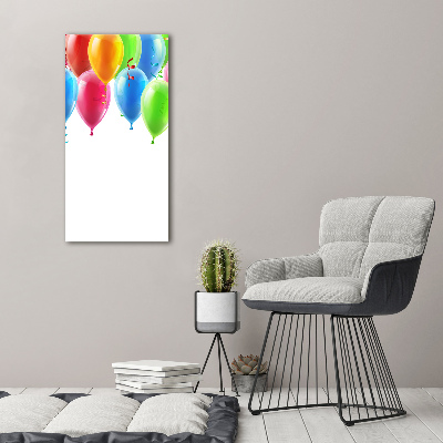 Quadro su tela canvas verticale Palloncini colorati