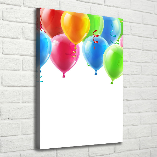 Quadro su tela canvas verticale Palloncini colorati