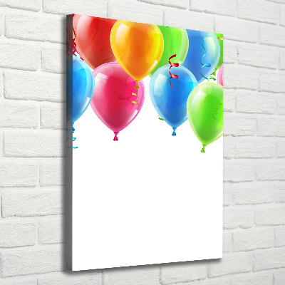 Quadro su tela canvas verticale Palloncini colorati
