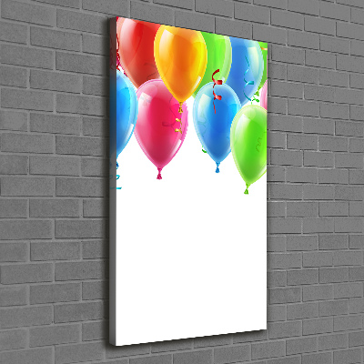 Quadro su tela canvas verticale Palloncini colorati