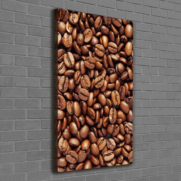 Quadro su tela canvas verticale Chicchi di caffè