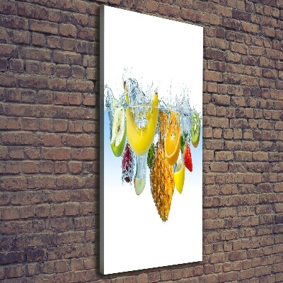 Stampa quadro su tela verticale Frutti sott'acqua