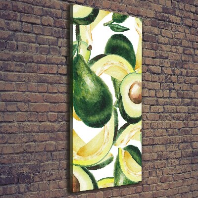 Quadro su tela canvas verticale Avocado