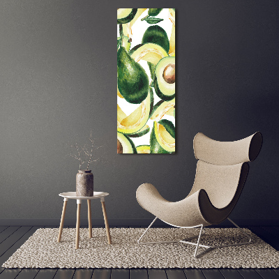 Quadro su tela canvas verticale Avocado