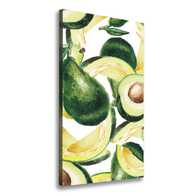 Quadro su tela canvas verticale Avocado