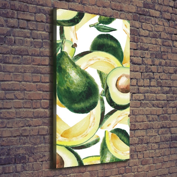 Quadro su tela canvas verticale Avocado